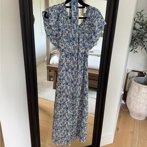 Rebecca Taylor Floral Blue Dress | Blue Floral | Size 4